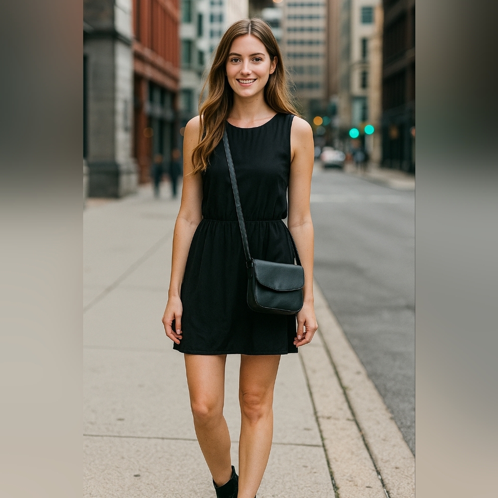 3/$20! Aritzia | Wilfred 100% Silk Black Dress